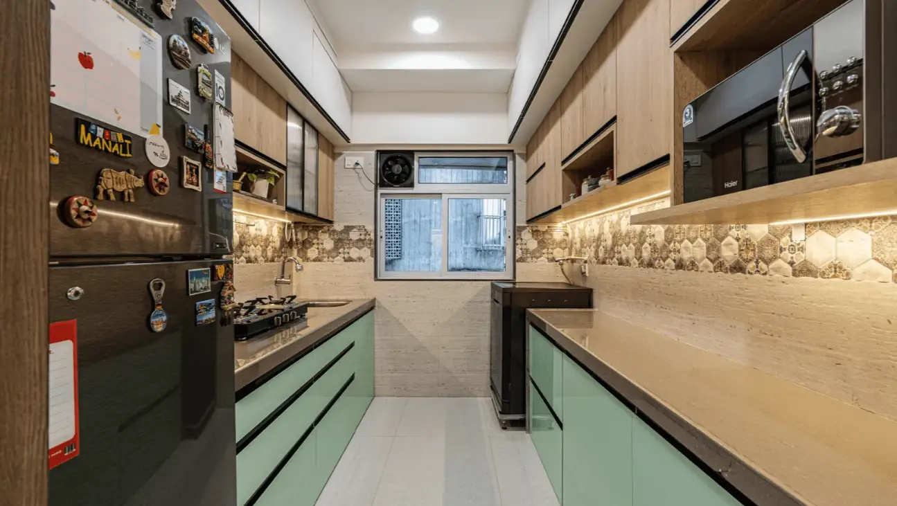 Pantry tower storage and integrated appliances