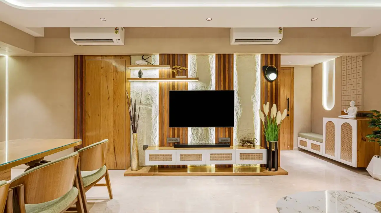 Contemporary living room interior design in Bangalore